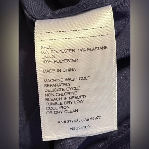 Laundry by Shelli Segal Navy Blue Cutout Flutter Sleeve Shift Dress - Size 2 - Picture 8 of 8